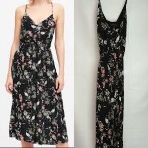 BANANA REPUBLIC FLORAL MIDI DRESS
